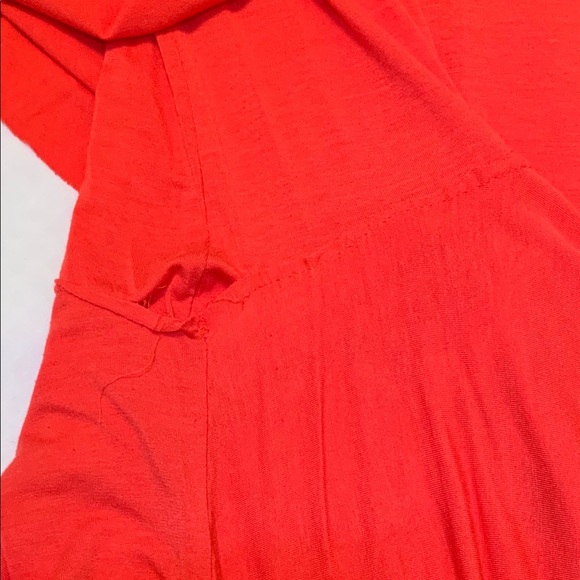 Coral Ruffled Dress - Picture 3 of 4
